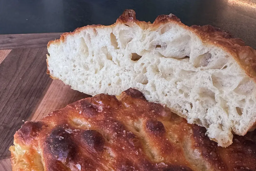 High-Hydration Focaccia Recipe: Bread Flour Poolish for the Chewiest Crumb